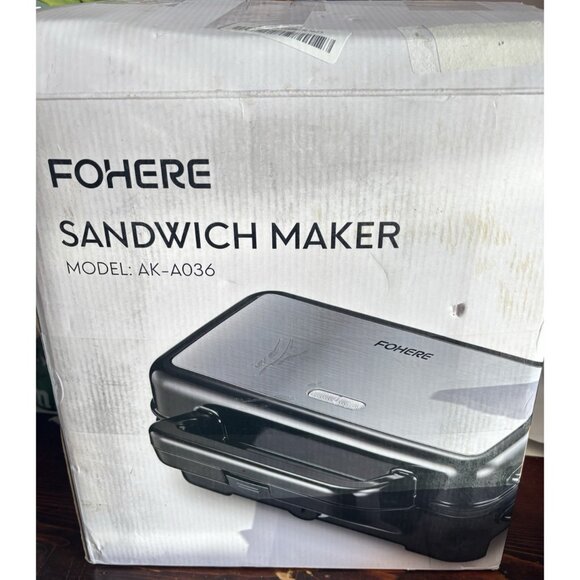 3-in-1 Waffle Sandwich Panini Maker Removable Plates 1200W Grill *Damaged box* - Picture 2 of 14